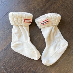 Hunter Ivory Boot Liners - KIDS LARGE - size 1-3